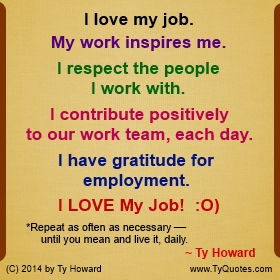 Ty Howard's Quote on Teamwork, Quotes on Team Building, Quotes on I Love My Job