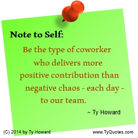 Ty Howard's Quote on Teamwork, Quotes on Team Building